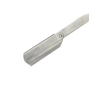 Straight <b>Razor</b> Stainless Steel Single Blade For Barber Shop <b>Men</b> Face Shaving Manual <b>Razor</b> - Product Image 4