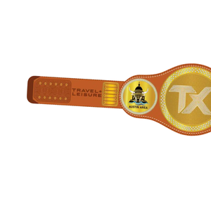 เข็มขัดแชมป์ Custom Travel & Leisure TX แบบปรับแต่งได้ พร้อมดีไซน์ออสตินและซานอันโตนิโอ สำหรับแฟนๆ และนักสะสม - Product Image 3