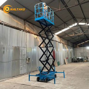 Plateforme élévatrice à ciseaux électrique mini 300 kg 5 m 220 V, élévateur à ciseaux hydraulique portable pour peinture intérieure - Product Image 6