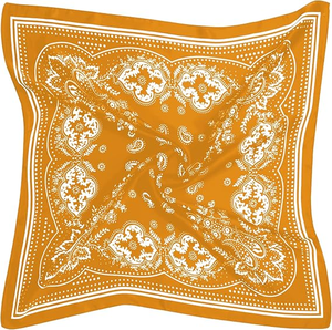 Foulard carré en soie à motif floral imprimé numériquement, tendance, pour femme, mouchoir de poche, quatre saisons, doux pour la peau, tissu personnalisé OEM/ODM - Product Image 6
