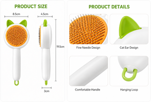 Brosse de toilettage pour animaux de compagnie de qualité supérieure, brosse professionnelle pour éliminer les poils et les peluches pour chiens et chats, fournisseur en gros - Product Image 2