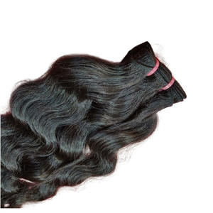 Cabello Indio Virgen 100% Natural de un Solo Donante, Cabello Remy Virgen sin Procesar, Extensiones de Cabello de Templo, Paquetes de Cabello Tejido a Máquina, Fabricante, Mejor Calidad - Product Image 1