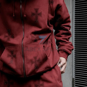 Sudadera con Pedrería Personalizada para Hombre, Ropa de Moda, Sudadera de Alta Calidad con Decoración de Pedrería - Product Image 4