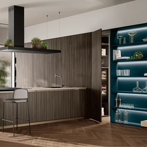 ตู้ครัวไม้หรูหราแบบโมดูลาร์สั่งทำพิเศษของโครงการ JY พร้อมดีไซน์ทันสมัยสำหรับใช้ในโรงแรม - Product Image 4