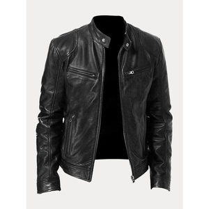 Veste en cuir de qualité supérieure, nouveau style, en cuir de vache 100% authentique, respirante, pour homme, idéale pour l'hiver. - Product Image 1