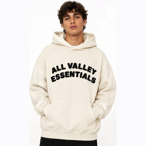 เสื้อฮู้ดดี้โอเวอร์ไซส์ All Valley Essentials ผ้าฝ้ายเฟรนช์เทอร์รี่ ยูนิเซ็กส์ สวมใส่สบายๆ สำหรับฤดูใบไม้ร่วง ดีไซน์กระเป๋าโลโก้ด้านหน้า - Product Image 5