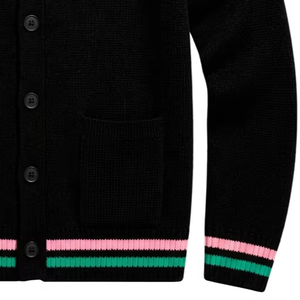 Add Custom Logos Winter <b>Cardigan</b> Print School Sorority OEM ODM Sweater - Product Image 5