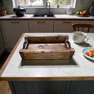 Handmade <b>Rustic</b> Wood Tray | Farmhouse <b>Coffee</b> <b>Table</b> Decor - Product Image 6