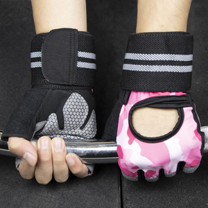 Half Finger Padded Gym <b>Gloves</b> <b>Weight</b> Lifting Fitness Workout <b>Training</b> <b>Gloves</b> Breathable Anti Slip Sports <b>Training</b> <b>Gloves</b> - Product Image 5