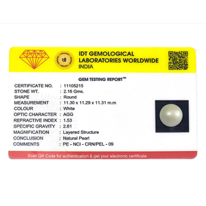 Perla Natural Suelta de 10.8 Quilates con Forma Irregular para Joyería Fina - Product Image 3