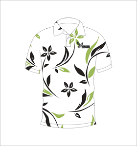 Polo de Hombre con Estampado de Hojas Botánicas, Personalizado con Estampado Completo, Manga Corta, Informal, para Golf - Product Image 3