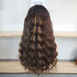Vietnamese Virgin Hair Deep Wave Lace <b>Front</b> <b>Wig</b> Double Drawn High Density for Lace 5X5 Closure Glueless Transparent Lace - Product Image 1