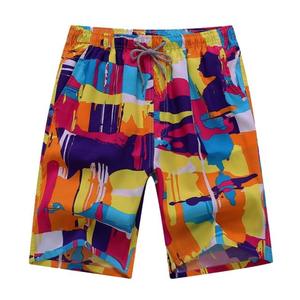 Custom <b>Men</b> Printed Shorts Quick Dry Drawstring Casual Swim <b>Trunks</b> Short Length Mid Waist With Pockets - Product Image 6
