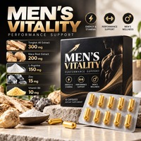 Capsules de vitalité pour hommes, emballage en blister, complément alimentaire à base de plantes, fabrication OEM, ODM, marque privée, sur mesure