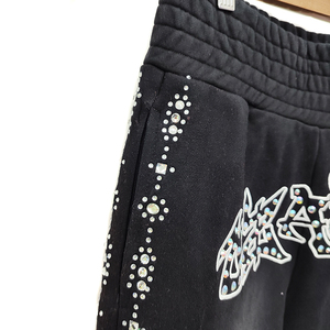 Winter Women Sport Pants Rhinestone Sweatpants Workout Fleece Trousers Solid <b>Thick</b> Warm Winter Female Running Jogger Pants - Product Image 3