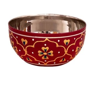 ชามเสิร์ฟผลไม้โลหะขัดเงาแบบดั้งเดิม ชามเสิร์ฟขนมช็อกโกแลตและอินทผลัม สำหรับตกแต่งโต๊ะ - Product Image 2