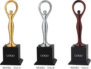 Elegant Metal <b>Trophies</b> Premium Achievement Awards For Office Recognition And Sports Tournaments Durable Celebration Rewards - Product Image 2