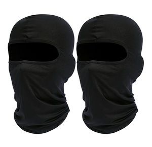 Black Balaclava Face Mask Full Coverage Windproof Outdoor Unisex Hood for Ski Cycling Adult 56-58CM - Product Image 1