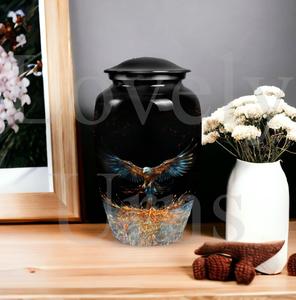 Urna funeraria Eagle diseñada con absoluta compasión y respeto, urna conmemorativa para cenizas humanas, recuerdo decorativo. - Product Image 3