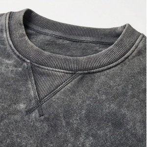 Unique Trendy Acid Wash Sweat Suit <b>Set</b> Wholesale Screen Printing <b>Embroidery</b> Design Plus Size Tracksuit OEM Sportswear - Product Image 4