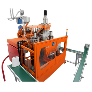 Machine de fabrication de bouteilles en HDPE PP SAVY SA80-II-1 1-20L entièrement automatique par extrusion-soufflage, haute production, économie d'énergie, PLC Delta - Product Image 1