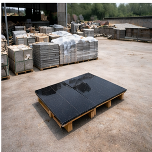 Polished Honed Flamed Tumbled Black <b>Galaxy</b> Granite Block Modern - Product Image 6