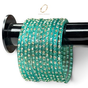 Bracelets en verre bleu goutte de pluie kashmiri pour femmes, très demandés, pour anniversaire, mariage, vente en gros et exportation - Product Image 1