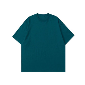 Casual Oversized Men's <b>T</b>-<b>shirt</b> <b>Cropped</b> Boxy Fit with 240 Grams Fabric Weight Custom Heat Transfer Printing in Black and <b>White</b> - Product Image 3
