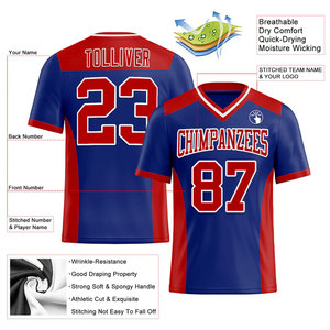 Camiseta de Béisbol Sublimada Personalizada, Cuello en V, Manga Corta, Nombre del Equipo 00 Impreso, Uniforme Transpirable de Poliéster, Talla Adulto - Product Image 2