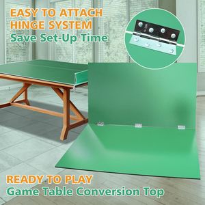 Tavolo da Ping Pong Verde di Media Dimensione 8 Piedi, Set Pieghevole e Portatile per Giochi al Chiuso - Product Image 6