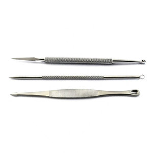 3Pcs Blackhead Removal Comedone Extractor <b>Kit</b> Acne Pimple Blemish Remover Facial <b>Skin</b> <b>Care</b> Tools Stainless Steel Reusable - Product Image 3