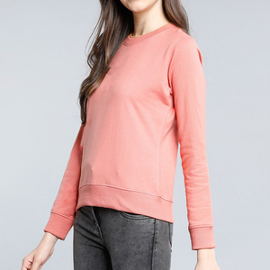 Sudadera Informal para Mujer, Color Sólido, Diseño Personalizado al por Mayor, Ropa Urbana con Impresión Digital Personalizada, Alta Calidad - Product Image 3