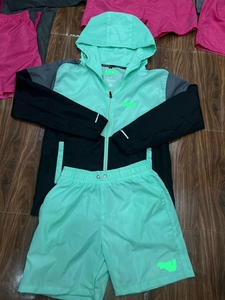 New Stylish Unisex Lightweight Windbreaker <b>Jacket</b> With Drawstring Hooded Autumn Windproof 3pcs Windbreaker Set Streetwear - Product Image 3