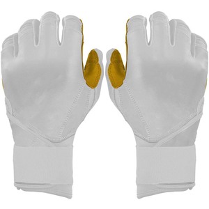 Gants de frappe ELIXE SPORTS en Spandex/Nylon blancs, fermeture auto-agrippante, paume rembourrée, durables, respirants, haute qualité, unisexe adulte - Product Image 1