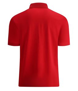 เสื้อยืดโปโลแขนสั้นผ้าโพลีเอสเตอร์สีพื้นสำหรับผู้ชายปักโลโก้แบรนด์ตามสั่ง100% - Product Image 2