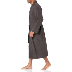 Albornoz de Fibra de Algodón 100% Terry, Talla Personalizada, Logotipo Bordado, Impermeable, Transpirable, Ropa de Dormir para Hombre de Secado Rápido - Product Image 1