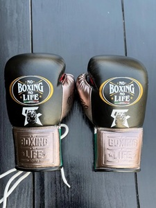 Guantes de Boxeo Canelo No Boxing No Life, Estilo Mexicano, con Cordones, de Cuero Vacuno de Alta Calidad, para Entrenamiento y Sparring - Product Image 2