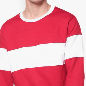 New Design <b>Men</b> Color Blocked Sweatshirt <b>Men</b> Crew Neck Fleece Fabric <b>for</b> Sweatshirt <b>Men's</b> Hoodies with Heat-Transfer Printin - Product Image 5