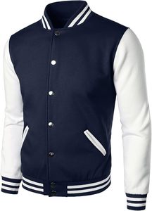 OEM varsity bomber jackets with embroidery patches, wholesale letterman <b>coats</b> for schools, sports clubs and college teams - Product Image 3