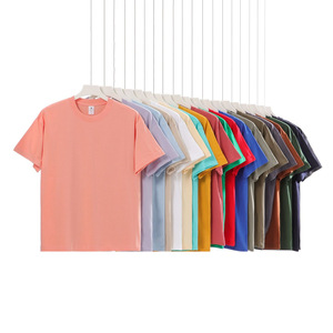 เสื้อยืดคอกลมแขนสั้นทรงโอเวอร์ไซส์ผ้าโพลีเอสเตอร์/คอตตอน 240 กรัม แห้งเร็ว แฟชั่นลำลอง ใส่ได้ทั้งชายหญิง ทรงหลวม - Product Image 2