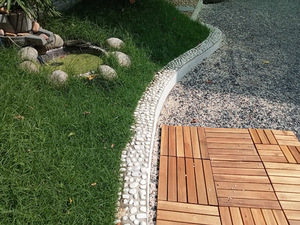 Carreaux de terrasse modernes en ACACIA de haute qualité 300x300mm à emboîtement pour terrasse en bois antidérapante pour terrasse latérale de jardin - Product Image 3