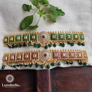 Gold Plated <b>Fine</b> Regular Length Choker <b>Necklace</b> with Oxidized Polish Finish Casual Style - Product Image 1