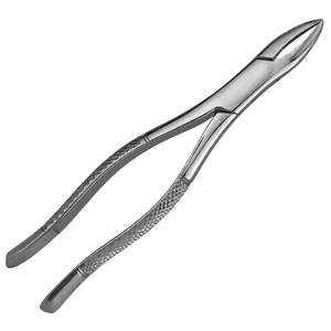 Forceps d'extraction dentaire manuels en acier inoxydable # 1 pince ergonomique pour incisives supérieures et canines, certifiée CE - Product Image 1