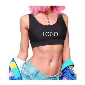 Ptsports Soutien-gorge de sport pour femme en nylon sans couture de haute qualité, sexy, dos nageur, pour fitness et yoga, crop top, maintien moyen - Product Image 2