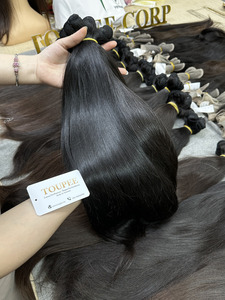 Extensions capillaires Dream Premium Baby Double Weft, cheveux vierges vietnamiens, cuticules alignées, lisses et soyeux, aspect naturel, fabrication à la machine, Single Drawn - Product Image 6