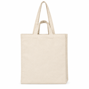 Sacs fourre-tout en toile de coton Off White 310 GSM 38x42x20cm, logo personnalisé, vente en gros, OEM, réutilisables, marque privée, commande en gros SNCH101 - Product Image 2
