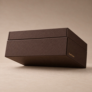 Caja de gemelos rígida estilo libro personalizada para espresso con cierre magnético - Product Image 6