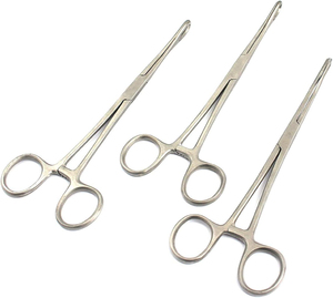 SureMed Instruments 3-Piece Stainless Steel <b>Sponge</b> Holding Forceps 7.5-Inch Smooth Curved Class II Reusable Surgical Instrument - Product Image 5
