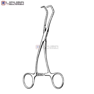 BECK <strong>Clamp</strong> 7.25'' 18.5cm <strong>Pediatric</strong> <strong>Neonatal</strong> Cardiovascular Medic Instrument Atraumatic Aorta Beck Infant Aorta <strong>Clamp</strong> Manual MOL - Product Image 2