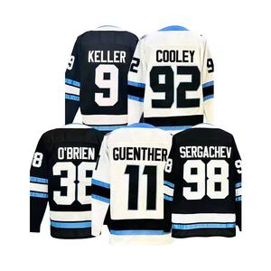 Jersey Hoki Es Utah Grosir untuk Pria # 9 Clayton Keller # 92 Kaos Logan Cooley 100% Poliester Bernapas Laris Manis Olahraga - Product Image 3